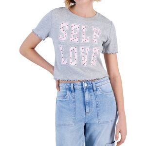 Self Love Lettuce-Edge Cropped T-Shirt